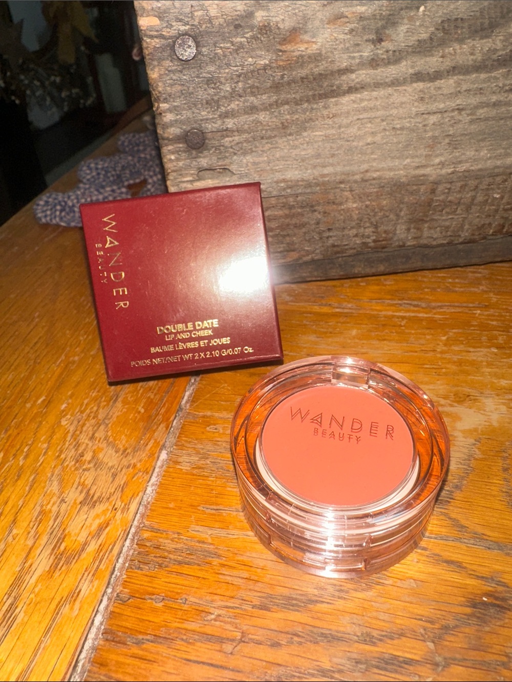 Wander Beauty Double Date Lip & Cheek Cream - Coral Peach